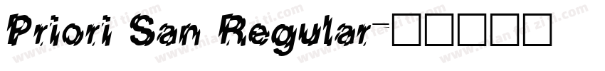 Priori San Regular字体转换